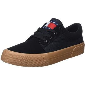 Tommy Jeans Tommy Hilfiger herr TJM Vulc. Skate Derby vulkaniserad sneaker, Svart, 45 EU Tommy Jeans Tommy Hilfiger herr TJM Vulc. Skate Derby vulkaniserad sneaker, Svart, 45 EU