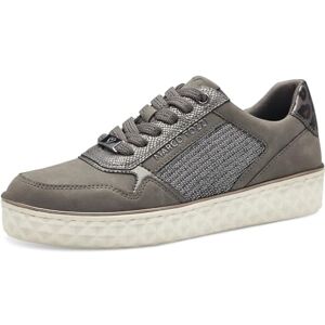 MARCO TOZZI Damsneakers, platta med skosnören, fritid, Grafit kam, 38 EU MARCO TOZZI Damsneakers, platta med skosnören, fritid, Grafit kam, 38 EU