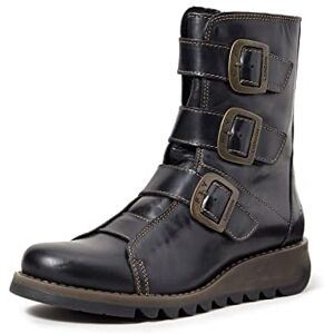 Fly London Scop110fly Biker Boots för kvinnor, Svart svart 000, 35 EU Fly London Scop110fly Biker Boots för kvinnor, Svart svart 000, 35 EU