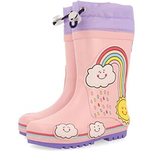 GIOSEPPO Rainbow rosa vattenstövlar för flicka och pojke holar, Rosa, 27 EU GIOSEPPO Rainbow rosa vattenstövlar för flicka och pojke holar, Rosa, 27 EU