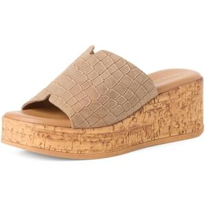 Tamaris Damen Wedge/Plat Mule 1-27228-44, damtofflor, brun struktur, 38 EU, Brun, 38 EU Tamaris Damen Wedge/Plat Mule 1-27228-44, damtofflor, brun struktur, 38 EU, Brun, 38 EU