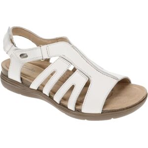Clarks Dam April vacker platt sandal, vitt läder, 42 EU smal, Vitt läder, 42 EU Étroit Clarks Dam April vacker platt sandal, vitt läder, 42 EU smal, Vitt läder, 42 EU Étroit