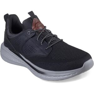 Skechers USA Men's Men's Slade-Breyer 210892 Knitted Mesh Bungee Lace W/Quarter Cage Slip On, Black, 9.5 Skechers USA Men's Men's Slade-Breyer 210892 Knitted Mesh Bungee Lace W/Quarter Cage Slip On, Black, 9.5