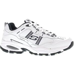 Skechers Sport herr Vigor 2.0 Serpentine minnesskum sneakers, vit/marinblå, 13 EE – bred, Vit marinblå Skechers Sport herr Vigor 2.0 Serpentine minnesskum sneakers, vit/marinblå, 13 EE – bred, Vit marinblå