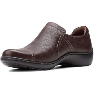 Clarks Cora Poppy Loafer, dam, Mörkbrun tumlad, 40.5 EU Clarks Cora Poppy Loafer, dam, Mörkbrun tumlad, 40.5 EU