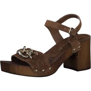 MARCO TOZZI Damer 2-2-28362-20 läder sandalett sandal med klack, konjak, 40 EU, konjak, 40 EU MARCO TOZZI Damer 2-2-28362-20 läder sandalett sandal med klack, konjak, 40 EU, konjak, 40 EU