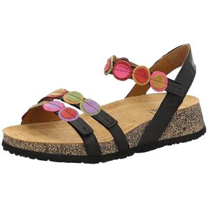 Think! Damen KOAK chromfrei gegerbte nachhaltige Sandale, SCHWARZ/KOMBI 0000 Think! Damen KOAK chromfrei gegerbte nachhaltige Sandale, SCHWARZ/KOMBI 0000