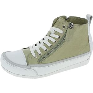 Andrea Conti Damsneakers med hög topp, Khaki vit, 36 EU Andrea Conti Damsneakers med hög topp, Khaki vit, 36 EU