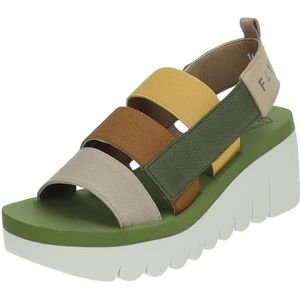Fly London Dam Yere847fly kil sandal, Moln flerfärgad grön, 5 UK Fly London Dam Yere847fly kil sandal, Moln flerfärgad grön, 5 UK