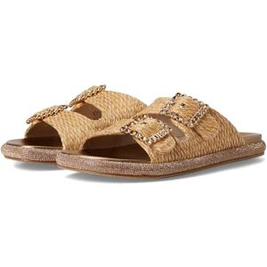 GUESS kvinnors funzy platt sandal, Ljus naturlig 110, 39.5 EU GUESS kvinnors funzy platt sandal, Ljus naturlig 110, 39.5 EU