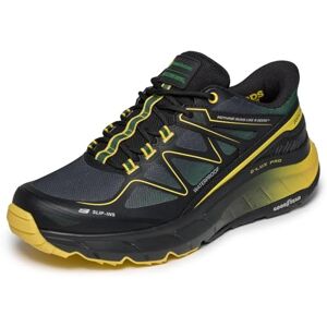 Skechers herr D'LUX PRO Reel Cutting sneakers, Svart läder/syntetisk/nät/grön kant, 11 UK Skechers herr D'LUX PRO Reel Cutting sneakers, Svart läder/syntetisk/nät/grön kant, 11 UK