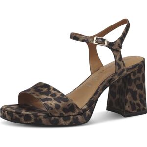 Tamaris Damen 1-28343-44 sandaler med klack, Leopard, 38 EU Tamaris Damen 1-28343-44 sandaler med klack, Leopard, 38 EU