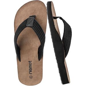 riemot Flip Flops herr ortopediska tåavskiljare mjuka badtofflor sommar strand sandaler utomhus tofflor, svart, 46 EU riemot Flip Flops herr ortopediska tåavskiljare mjuka badtofflor sommar strand sandaler utomhus tofflor, svart, 46 EU