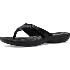 Clarks Breeze Sea flip-flop för kvinnor, Helt svart, 8 Clarks Breeze Sea flip-flop för kvinnor, Helt svart, 8