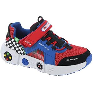 Skechers pojke 402260l Blmt Sneaker, Blå syntetisk röd textil multi trim, 13.5 UK Skechers pojke 402260l Blmt Sneaker, Blå syntetisk röd textil multi trim, 13.5 UK