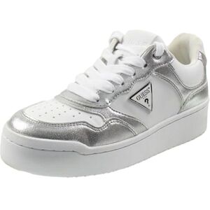 GUESS Miram Sneaker för kvinnor, Vit/Silver Multi 142, 36.5 EU GUESS Miram Sneaker för kvinnor, Vit/Silver Multi 142, 36.5 EU