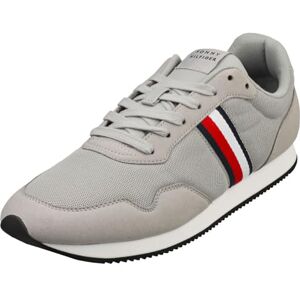 Tommy Hilfiger herr Lo Runner Mix Fm0fm04958Runner Sneaker, Grå antik silver, 46 EU Tommy Hilfiger herr Lo Runner Mix Fm0fm04958Runner Sneaker, Grå antik silver, 46 EU