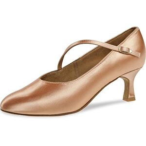 Diamant damdansskor 166-178-094 – satin beige – normal – 5 cm flare – tillverkade i Tyskland, Beige, 33.5 EU Diamant damdansskor 166-178-094 – satin beige – normal – 5 cm flare – tillverkade i Tyskland, Beige, 33.5 EU