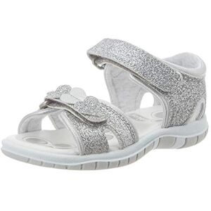 Chicco , Fedra sandal, Justerbara dubbla kardborreband sandaler Flickor, Silver, 21 Chicco , Fedra sandal, Justerbara dubbla kardborreband sandaler Flickor, Silver, 21