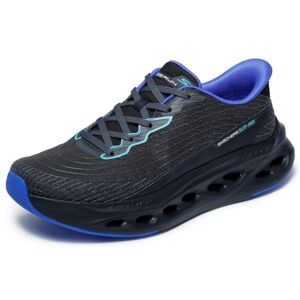 Skechers herr MAX Dämpande Glide-Step safir sneakers, svart/blå, 10 UK Skechers herr MAX Dämpande Glide-Step safir sneakers, svart/blå, 10 UK