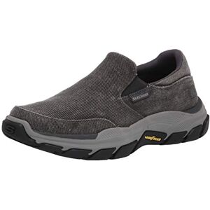 Skechers Men's Respected-Fallston Canvas Slip On, Char, 14 Skechers Men's Respected-Fallston Canvas Slip On, Char, 14