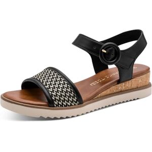 MARCO TOZZI Sandal 2-28710-46, dam, kam svart, 36 EU MARCO TOZZI Sandal 2-28710-46, dam, kam svart, 36 EU