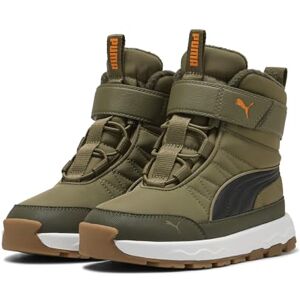 PUMA Unisex barn Evolve Boot Ac+ Ps Sneaker, Olive svart orange glo, 35 EU PUMA Unisex barn Evolve Boot Ac+ Ps Sneaker, Olive svart orange glo, 35 EU
