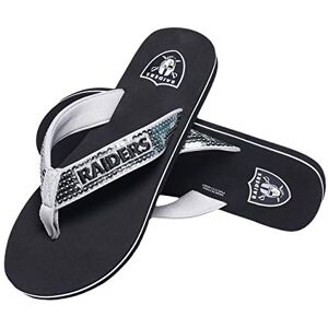 FOCO Kvinnor Oakland Raiders paljett flip flop medium FOCO Kvinnor Oakland Raiders paljett flip flop medium