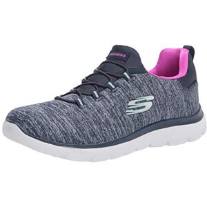 Skechers dam Summit Quick Getaway Sneaker, Marinblå/het rosa, 38.5 EU Skechers dam Summit Quick Getaway Sneaker, Marinblå/het rosa, 38.5 EU