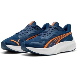 PUMA Unisex barn Pounce Lite Jr Sneaker, Persisk blå orange glo vit, 4 UK PUMA Unisex barn Pounce Lite Jr Sneaker, Persisk blå orange glo vit, 4 UK