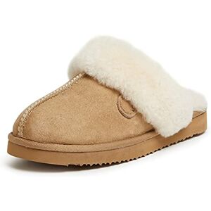 Fireside by Dearfoams Dearfoams kvinnors Victoria vattentålig äkta skjuvning spetsmockasin, Sand 37 EU Fireside by Dearfoams Dearfoams kvinnors Victoria vattentålig äkta skjuvning spetsmockasin, Sand 37 EU