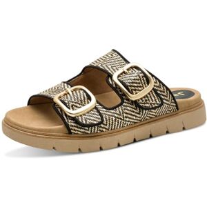 Jana dam Wedge/Plat Mule Vegan plattform, svart/natur, 41 EU Jana dam Wedge/Plat Mule Vegan plattform, svart/natur, 41 EU