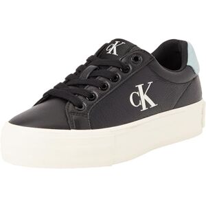 Calvin CK JEANS Dam Bold Vulc FLATF Low LTH ML YW0YW01669 sneakers, svart (svart/blå surf/krämig vit), 3,5 UK, Svart svart blå surf krämig vit, 36.5 EU Calvin CK JEANS Dam Bold Vulc FLATF Low LTH ML YW0YW01669 sneakers, svart (svart/blå surf/krämig vit), 3,5 UK, Svart svart blå surf krämig vit, 36.5 EU