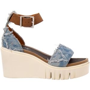 ART 2085 Catania, kilsandaler för kvinnor, Denim-läder, 36 EU ART 2085 Catania, kilsandaler för kvinnor, Denim-läder, 36 EU