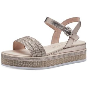 MARCO TOZZI Damer Feel Me fotbädd, mjukt foder, vegansk, 2–28 700–42 kilsandaler, Rosemetall, 39 EU MARCO TOZZI Damer Feel Me fotbädd, mjukt foder, vegansk, 2–28 700–42 kilsandaler, Rosemetall, 39 EU