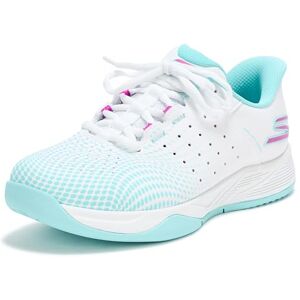 Skechers Dam Viper Court Reload Hands Free Slip-ins sneakers, Vit turkos rosa, 37.5 EU Skechers Dam Viper Court Reload Hands Free Slip-ins sneakers, Vit turkos rosa, 37.5 EU