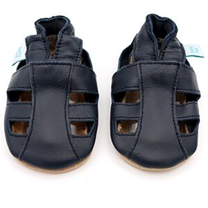 Dotty Fish Babysandaler & Barnsandaler i Äkta Läder – Barfotakänsla, Halkfri Mjuk Sula, Lätta, Flexibla & Andningsbara Sommarskor, Unisex Marinblå 3-4 År Dotty Fish Babysandaler & Barnsandaler i Äkta Läder – Barfotakänsla, Halkfri Mjuk Sula, Lätta, Flexibla & Andningsbara Sommarskor, Unisex Marinblå 3-4 År