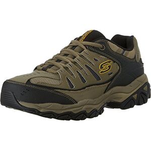 Skechers herr Afterburn M. Fit Fashion sneakers – läder överdel, innersula i minnesskum i gummi, yttersula i gummi, Småsten/svart, 39.5 EU Skechers herr Afterburn M. Fit Fashion sneakers – läder överdel, innersula i minnesskum i gummi, yttersula i gummi, Småsten/svart, 39.5 EU