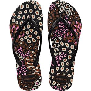 Havaianas kvinnors smala djur flip-flop, svart/rosa lemonad, 3/4 UK, Svart rosa lemonad, 35/36 EU Havaianas kvinnors smala djur flip-flop, svart/rosa lemonad, 3/4 UK, Svart rosa lemonad, 35/36 EU
