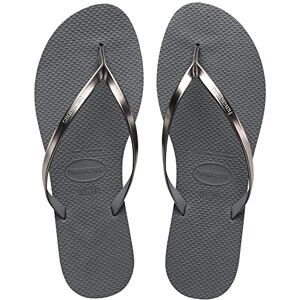 Havaianas Women You Metallic, grijs staal/metallic grafiet, 2 Havaianas Women You Metallic, grijs staal/metallic grafiet, 2