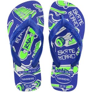 Havaianas Atletiska, bekväma flip-flops, lätta och praktiska, roliga mönster, breda remmar och halkfri sula, pojke, Vit marinblå, 25/26 EU Havaianas Atletiska, bekväma flip-flops, lätta och praktiska, roliga mönster, breda remmar och halkfri sula, pojke, Vit marinblå, 25/26 EU