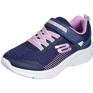 Skechers Microspec sneakers för flickor, Marinblå nät lavendel mint trim, 28 EU Skechers Microspec sneakers för flickor, Marinblå nät lavendel mint trim, 28 EU
