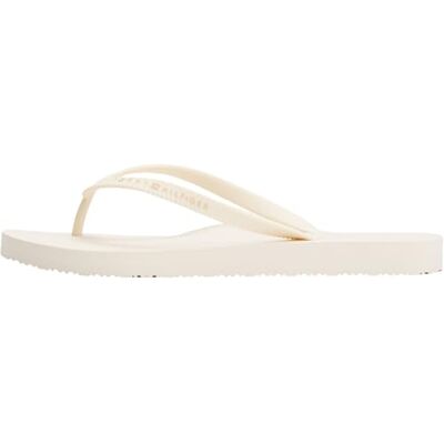 Tommy Hilfiger dam Hilfiger rem strand sandal Fw0fw08736 flip flops, Gul elfenben kronblad, 36 EU Tommy Hilfiger dam Hilfiger rem strand sandal Fw0fw08736 flip flops, Gul elfenben kronblad, 36 EU