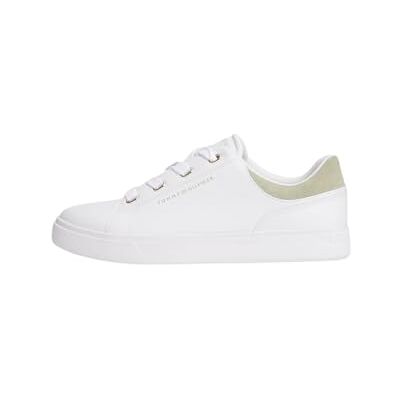 Tommy Hilfiger dam vardaglig kupsula sneaker FW0FW08816 låg topp, vit (vit/jordsalvia), 5, Vit vit jord salvia, 38 EU Tommy Hilfiger dam vardaglig kupsula sneaker FW0FW08816 låg topp, vit (vit/jordsalvia), 5, Vit vit jord salvia, 38 EU