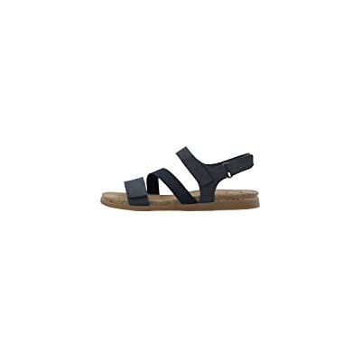 CA'SHOTT A/S Dam Casalice kardborrband elastisk nubuck platt sandal, marinblå, 39 EU CA'SHOTT A/S Dam Casalice kardborrband elastisk nubuck platt sandal, marinblå, 39 EU