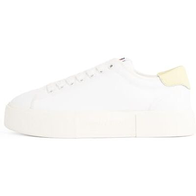 Tommy Jeans TJW FLATFORM CANVAS SNEAKER Low Top, WHITE (Ecru), 4 UK, Vit Ecru, 4 Tommy Jeans TJW FLATFORM CANVAS SNEAKER Low Top, WHITE (Ecru), 4 UK, Vit Ecru, 4