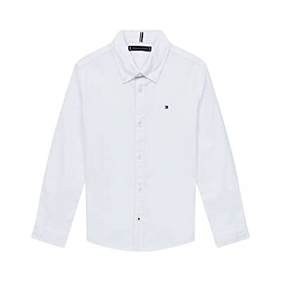 Tommy Hilfiger Oxford stretch pojkskjorta, Vit (vit), 5 �r Tommy Hilfiger Oxford stretch pojkskjorta, Vit (vit), 5 �r