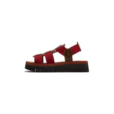 Fly London kvinnors SAMB245FLY Sandal, Kamel/Dk. Röd/tegel, 7 UK, Camel Dk röd tegel, 40 EU Fly London kvinnors SAMB245FLY Sandal, Kamel/Dk. Röd/tegel, 7 UK, Camel Dk röd tegel, 40 EU