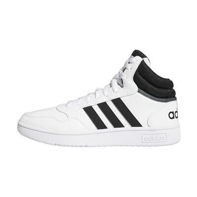 adidas För Män Hoops 3.0 Mid Lifestyle Basketball Classic Vintage Shoes, Core Black/Core Black/Cloud White, 39 1/3 EU adidas För Män Hoops 3.0 Mid Lifestyle Basketball Classic Vintage Shoes, Core Black/Core Black/Cloud White, 39 1/3 EU