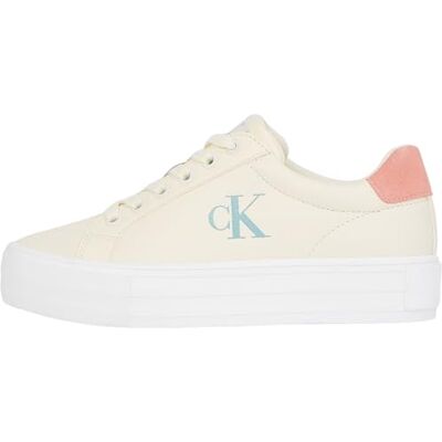 Calvin CK JEANS Djärv Vulc FLATF Low LTH ML YW0YW01669 sneakers, vit (krämig vit/rosbrun/blå surf), 40 EU, Vit krämig vit ros solbränd blå surfing, 39.5 EU Calvin CK JEANS Djärv Vulc FLATF Low LTH ML YW0YW01669 sneakers, vit (krämig vit/rosbrun/blå surf), 40 EU, Vit krämig vit ros solbränd blå surfing, 39.5 EU